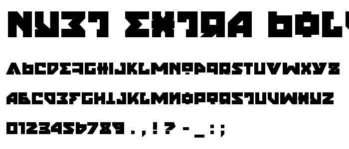 Nyet Extra Bold font